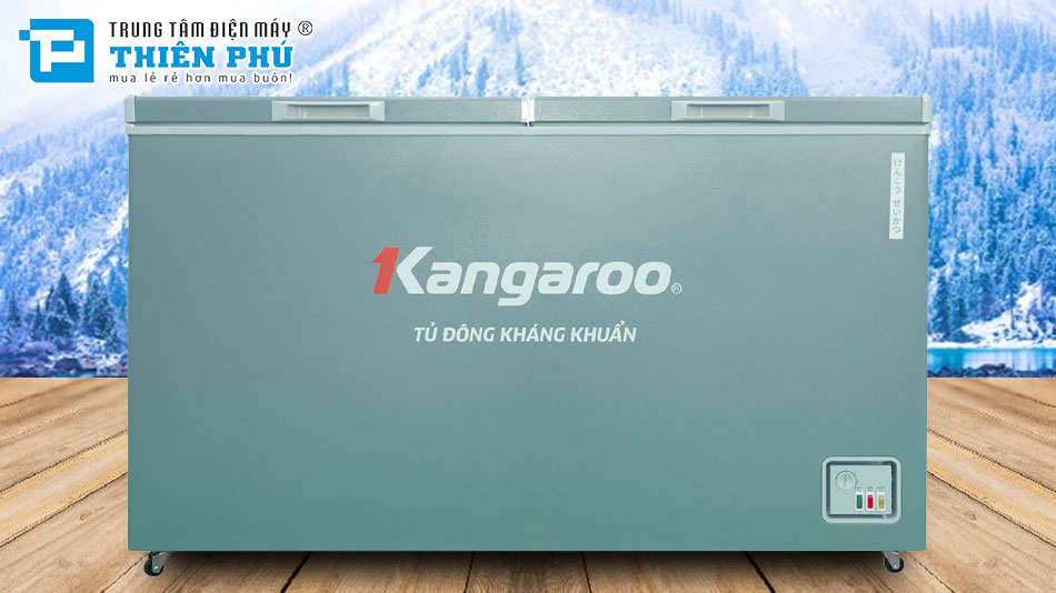Tủ Đông Kangaroo 1 Ngăn 2 Cánh 430 Lít Dàn Nhôm KG430G1N