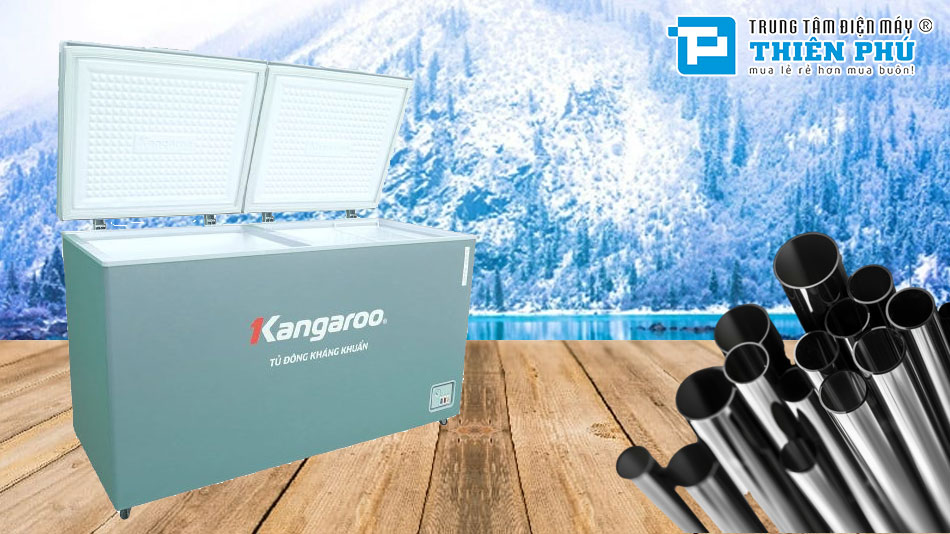 Tủ Đông Kangaroo 1 Ngăn 2 Cánh 430 Lít Dàn Nhôm KG430G1N