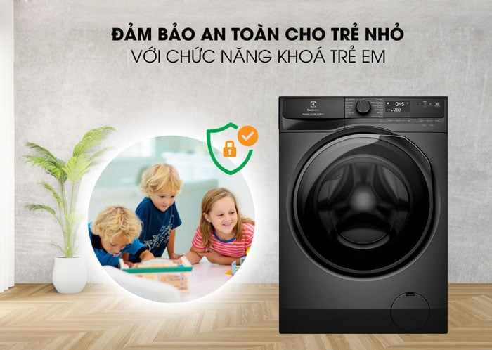 An toàn cho sức khỏe gia đình với máy giặt Electrolux 10kg EWF1023P5SC