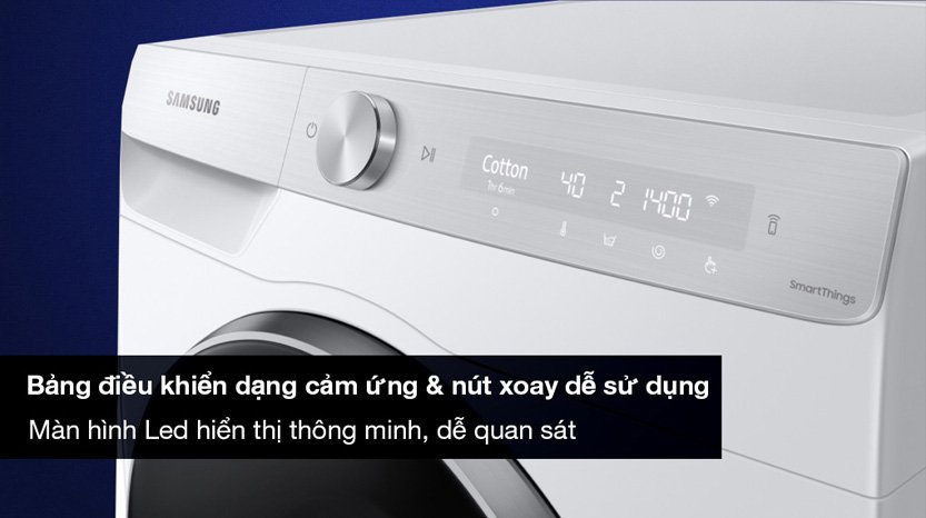 Giặt sạch không lo tốn điện với máy giặt Samsung 12kg WW12CGP44DSH/SV