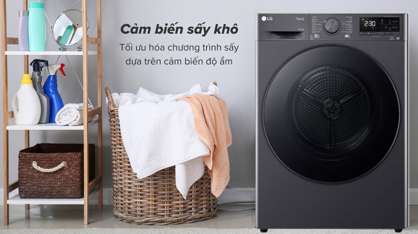 Máy sấy quần áo LG Inverter 10,5Kg DVHP50M thiết bị thông minh không thể thiếu trong mỗi gia đình