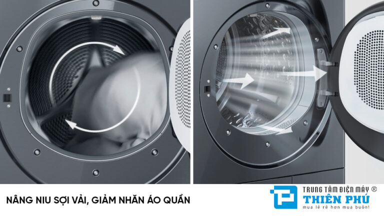 Tháp giặt sấy Panasonic Inverter Giặt 13Kg Sấy 10,5Kg VENUS-COMBO2 tinh tế hiện đại