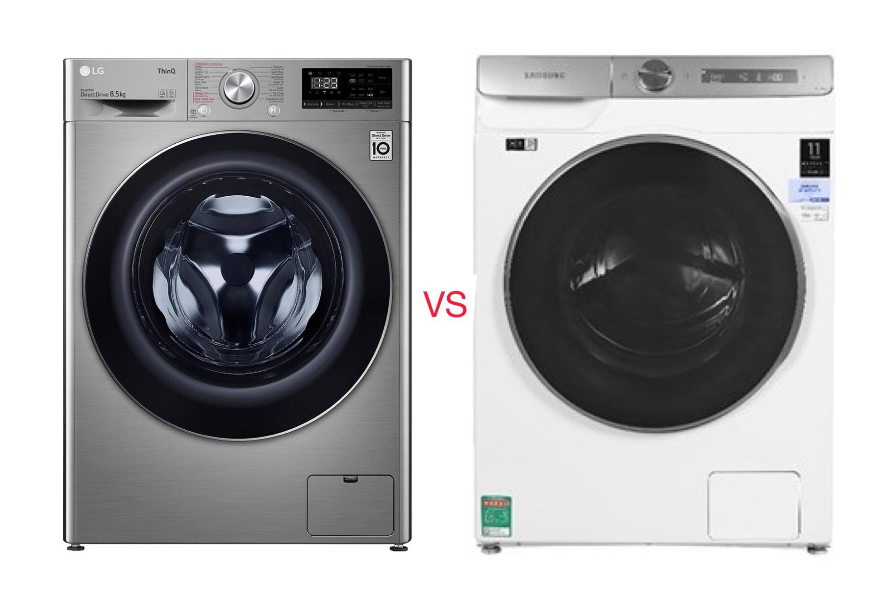 So sánh máy giặt 12kg Samsung WW12CGP44DSH/SV và LG FV1412S3B? Loại nào tốt?