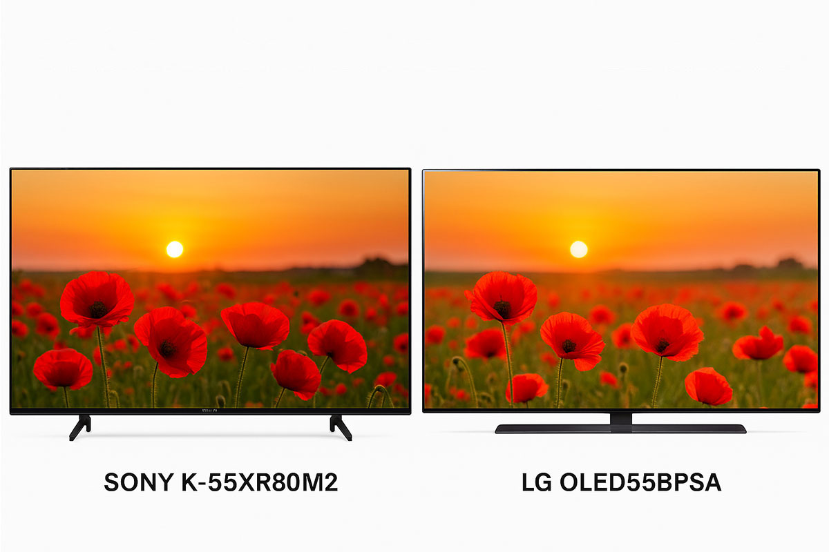 So sánh tivi Sony K-55XR80M2 và LG OLED55B5PSA, tivi OLED nào đáng mua hơn?