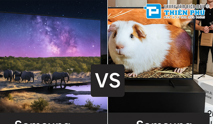 So sánh hai model tivi Samsung QA55Q8FA và QA55Q80D có điểm gì khác biệt?