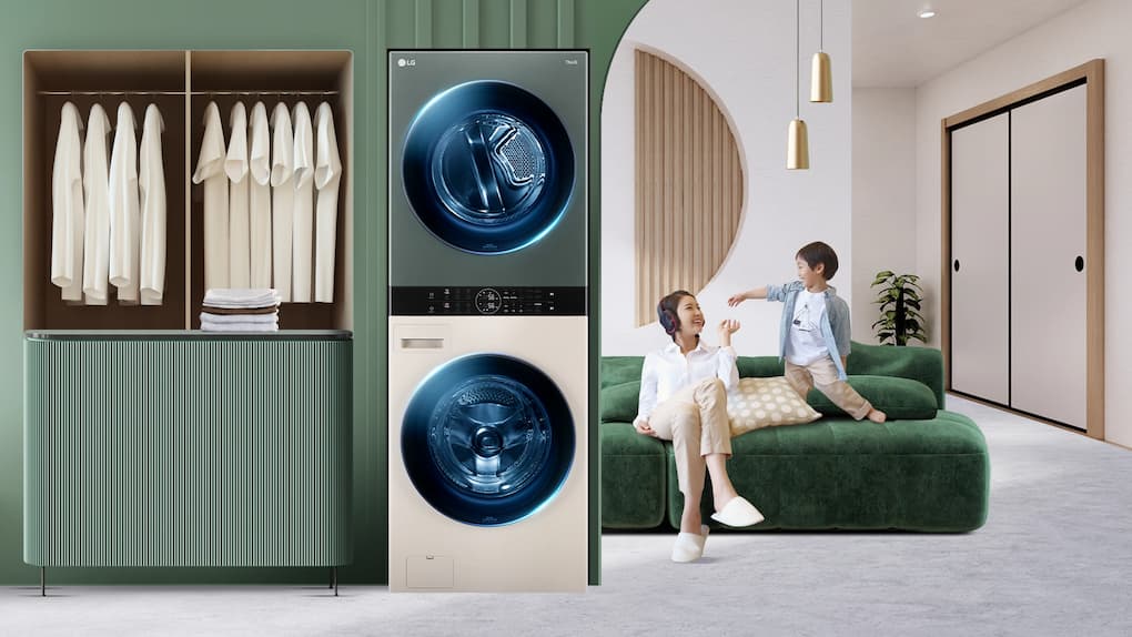 Tháp giặt sấy LG thông minh WT2116SHEG thiết bị hữu ích và tiện dụng hàng đầu