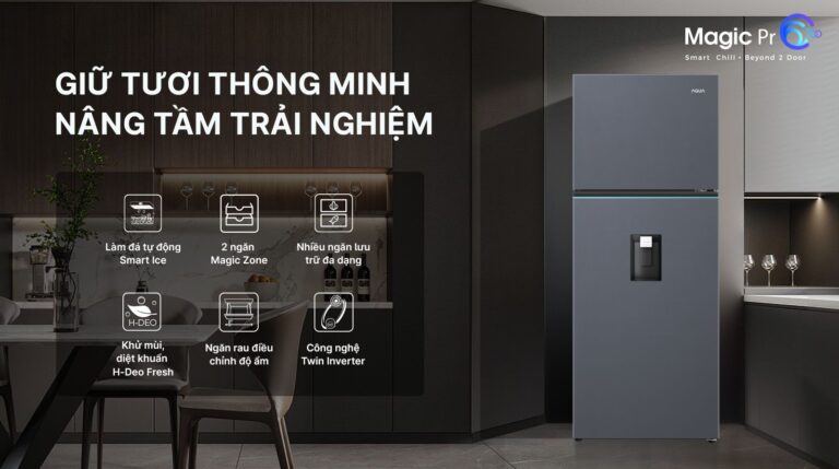 Tủ lạnh Aqua inverter AQR-TA518FA(WSL) giải pháp tối ưu cho gia đình hiện đại