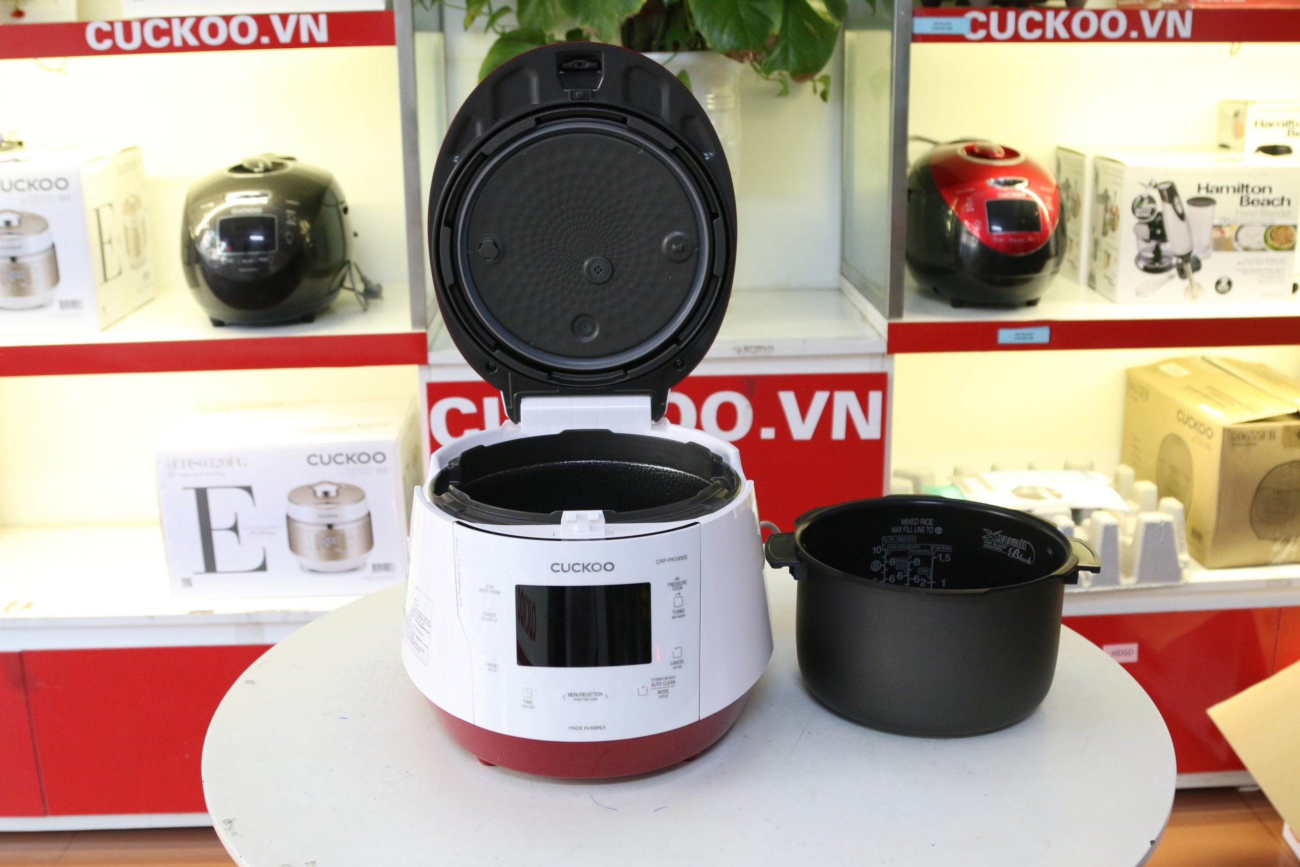 Khám phá nồi cơm áp suất điện tử Cuckoo CRP-PK1000S 1.8L công nghệ áp suất hiện đại, cơm ngon chuẩn hàn