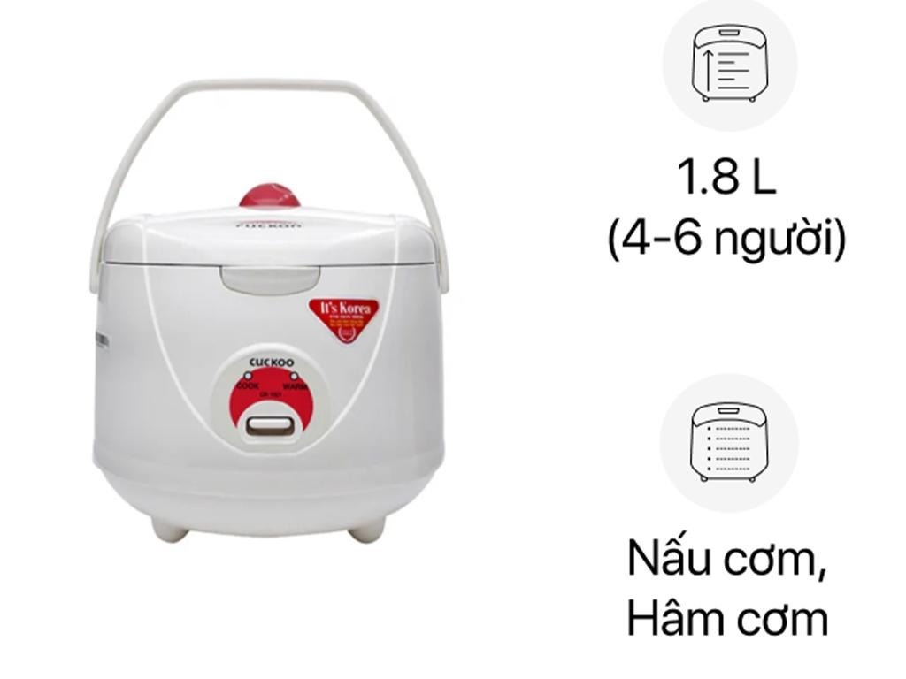 Nồi cơm điện Cuckoo 1.8 Lít CR-1021 lựa chọn hoàn hảo cho bữa cơm ngon