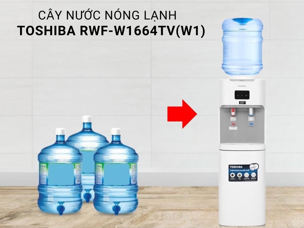 Cây nước nóng lạnh Toshiba RWF-W1664TV (W1) đỉnh cao tiện nghi cho không gian sống hiện đại