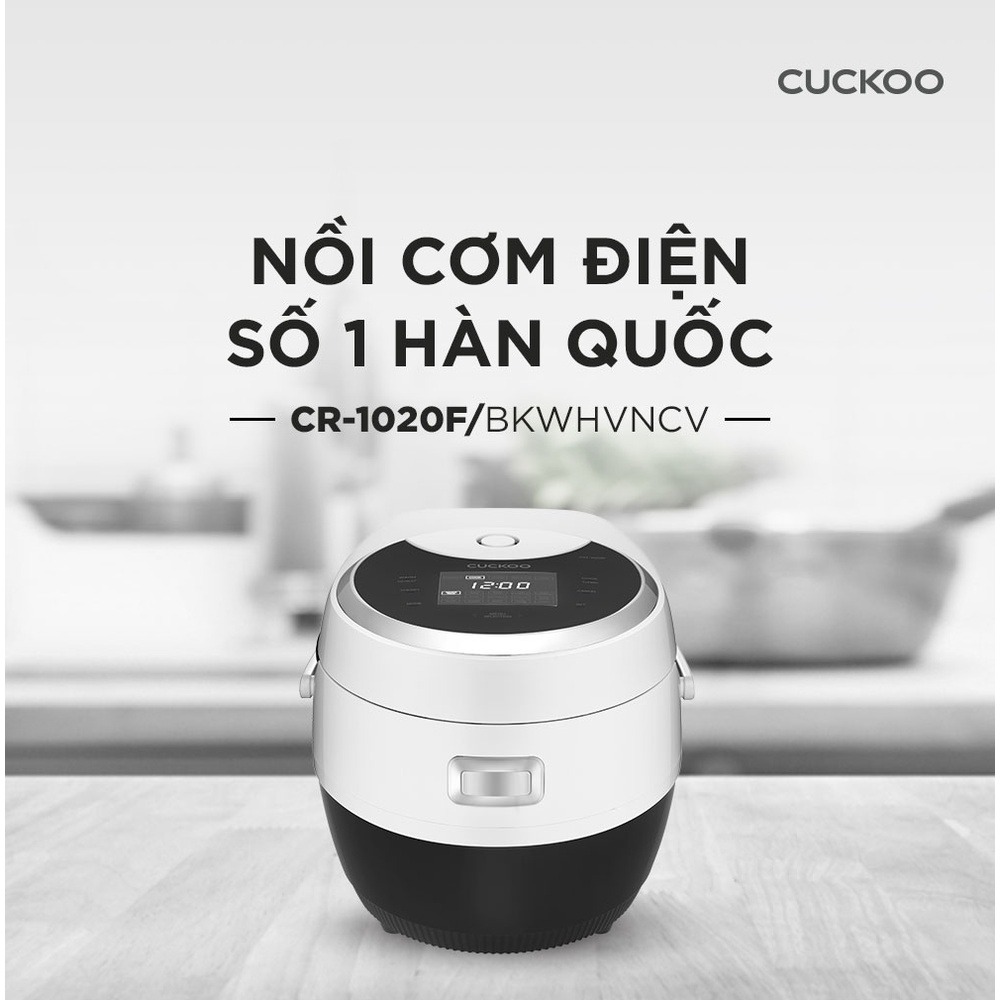 Nồi cơm điện tử Cuckoo CR-1020F 1.8 Lít thiết kế sang trọng, nấu cơm chuẩn hàn quốc