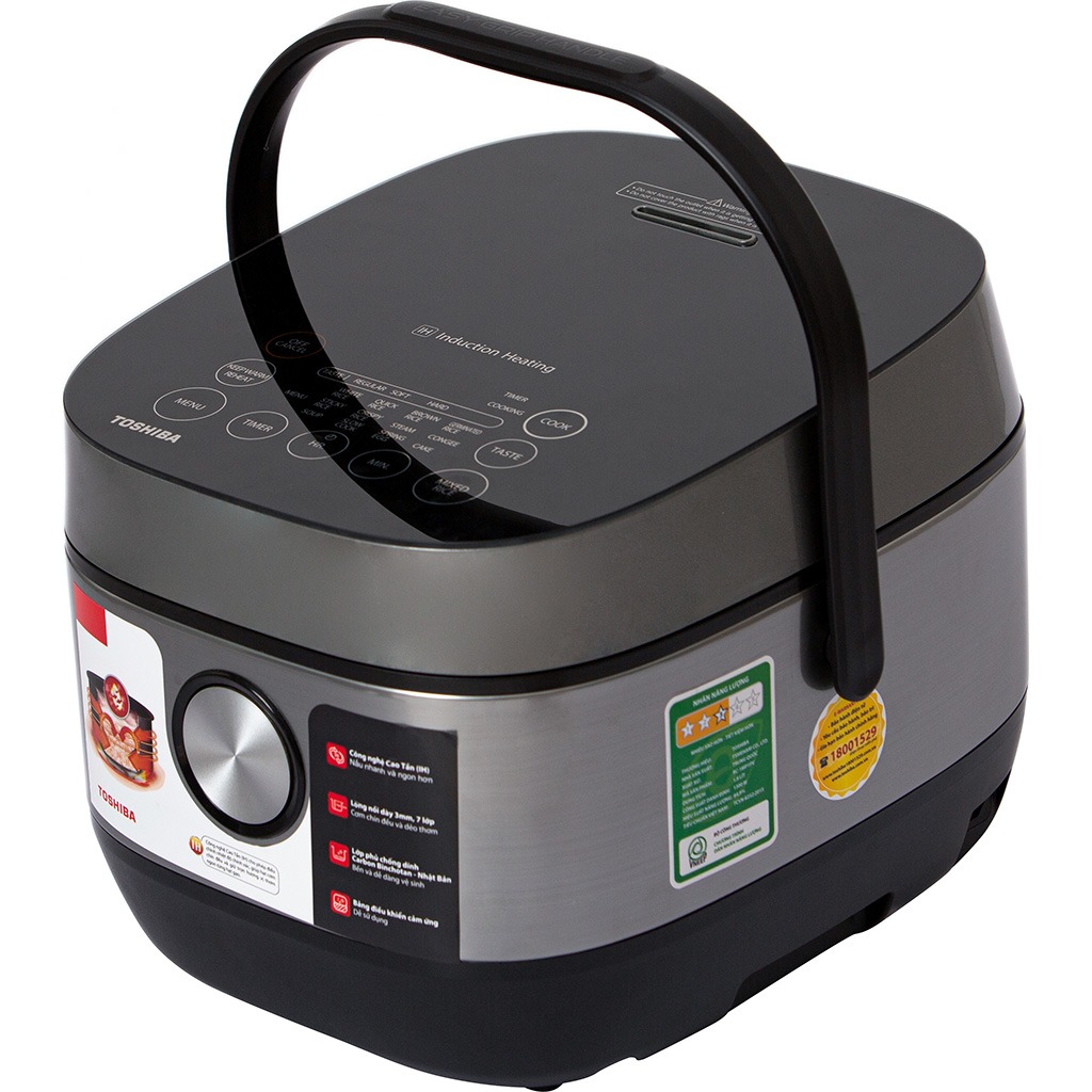 Nồi cơm điện Toshiba RC-18IP1PV 1.8 Lít lựa chọn hoàn hảo cho bữa cơm gia đình Việt