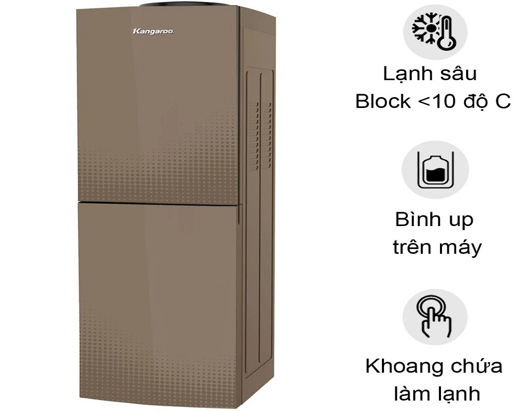 Mô tả chi tiết cây nước nóng lạnh Kangaroo KG58A3 thiết kế hiện đại, làm nóng lạnh nhanh, tiết kiệm điện
