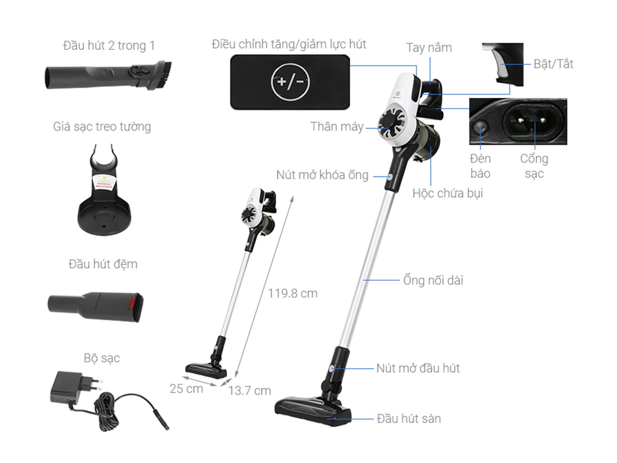 Đánh giá máy hút bụi Electrolux EFP31212 động cơ bền bỉ, lực hút mạnh và dùng cực êm