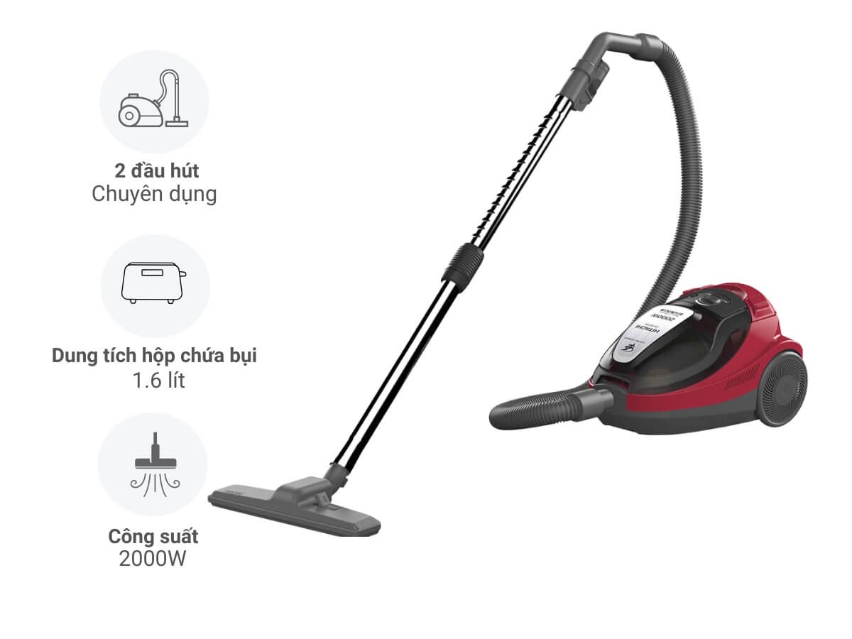 Máy hút bụi Hitachi CV-SF20V sức mạnh hút cực đại, làm sạch toàn diện cho ngôi nhà hiện đại