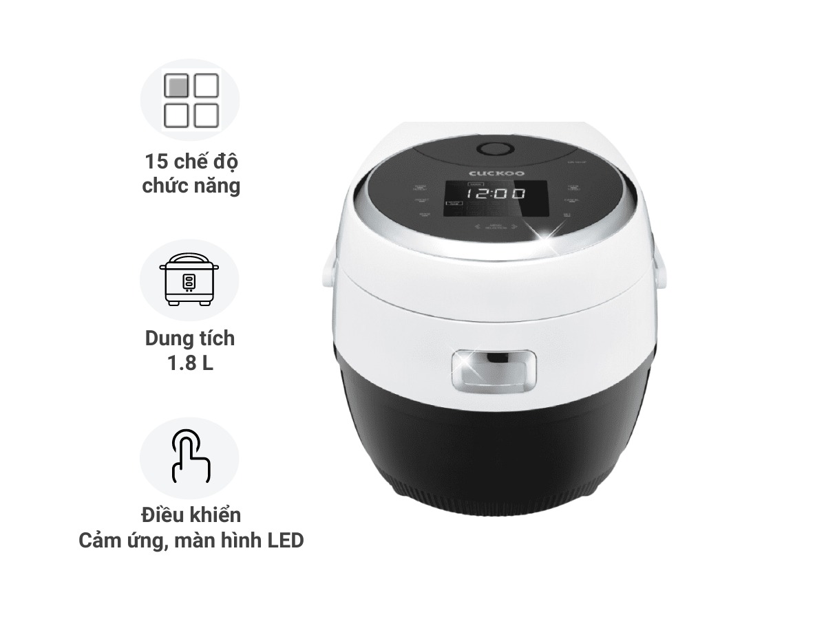 Nồi cơm điện tử Cuckoo CR-1020F 1.8 Lít thiết kế sang trọng, nấu cơm chuẩn hàn quốc
