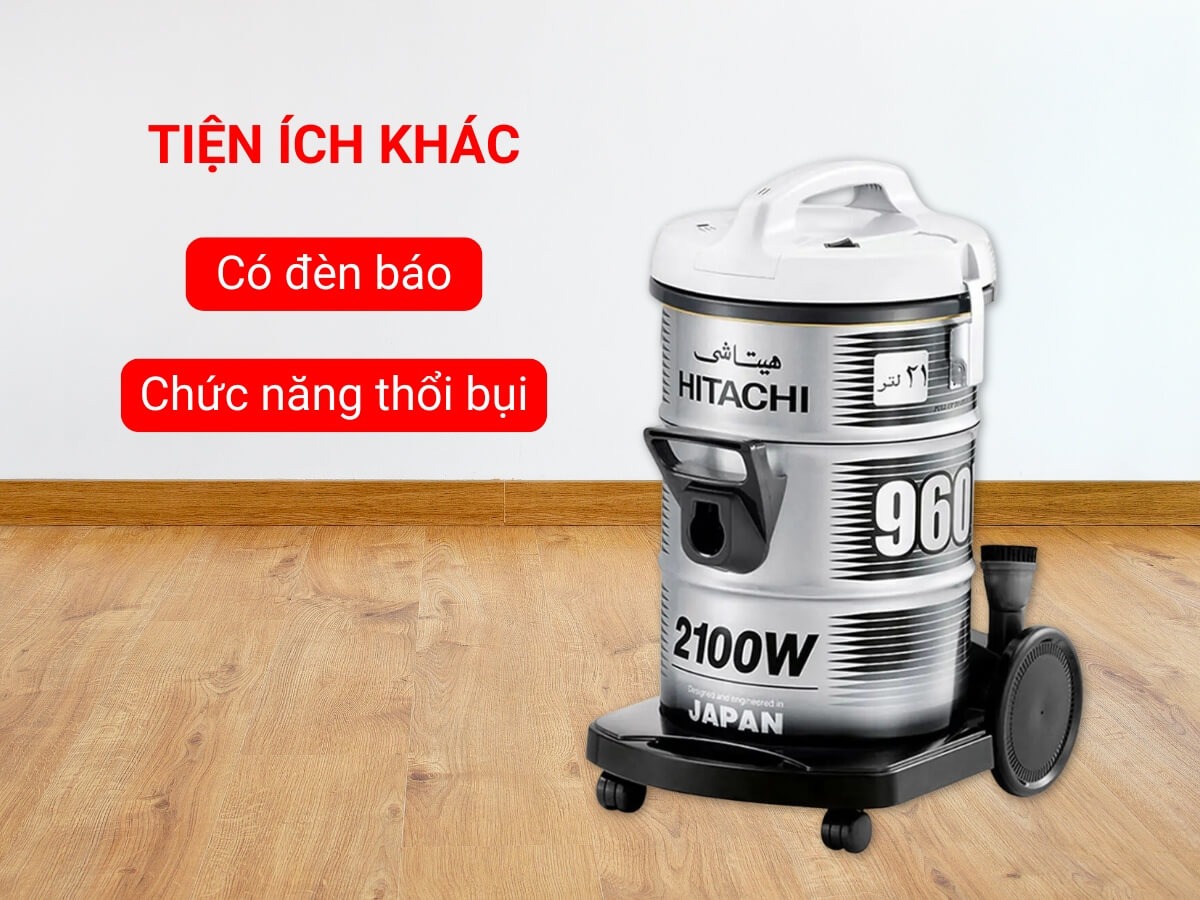 Đánh giá máy hút bụi Hitachi CV-960F sức mạnh hút lý tưởng cho môi trường công nghiệp