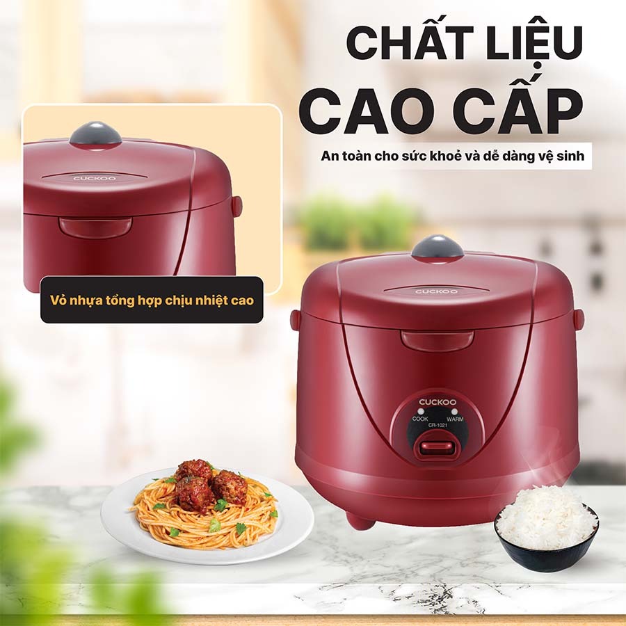 Nồi cơm điện Cuckoo CR-1021R đồng hành cùng bữa ăn việt ngon chuẩn vị
