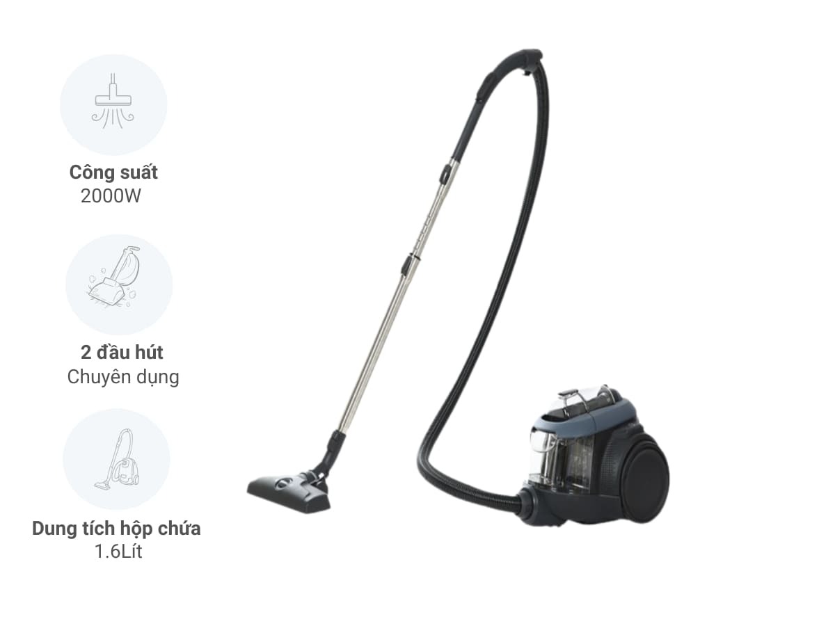 Máy hút bụi Electrolux EFC71611 công suất mạnh mẽ, hút sạch bụi mịn trong tích tắc