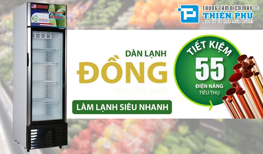 5 lý do khiến bạn không thể bỏ qua tủ mát Denver AS 580TMD 1 cánh 370 lít