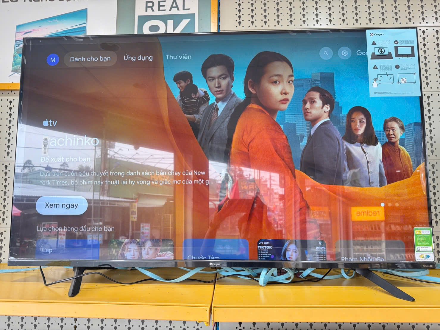 Google tivi Casper 55 inch 4K D55UGC620, lựa chọn cực đáng giá trong tầm giá 7 triệu