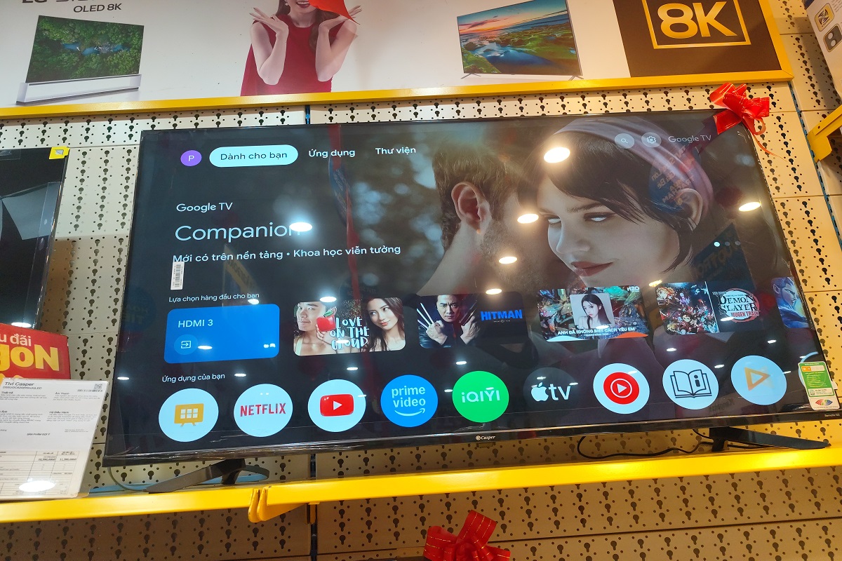 Khám phá kho ứng dụng khổng lồ trên hệ điều hành Google TV của tivi Casper D55UGC620