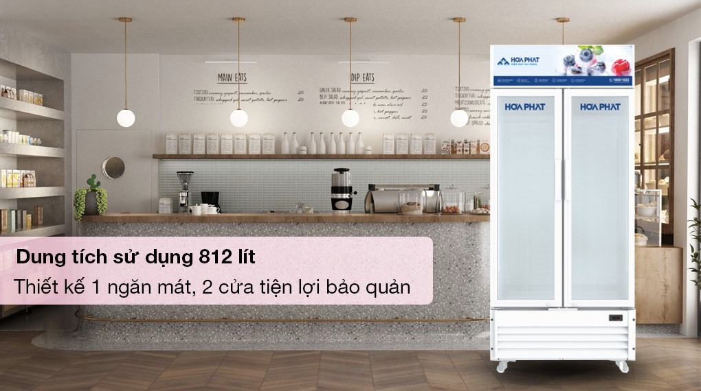 Đánh giá chi tiết tủ mát Hòa Phát 812 lít HSR D6812
