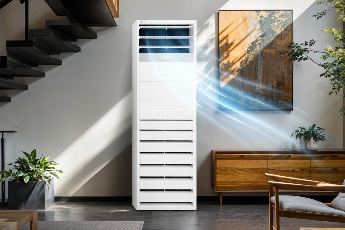 Điều hòa cây LG 48000btu ZPNQ48LT3AO/ZUAD3: Công nghệ Dual Inverter, làm lạnh 20m và điều khiển Wifi có thực sự hiệu quả?