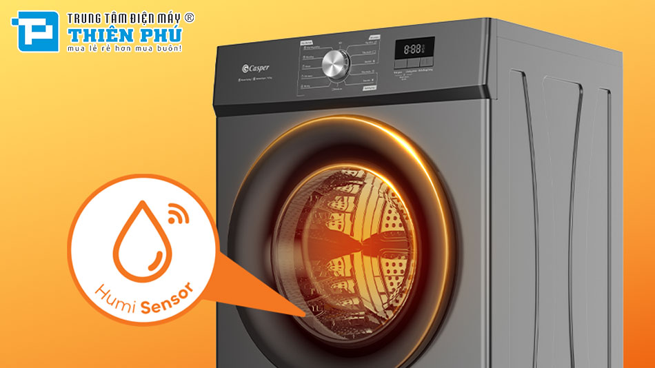 Tìm hiểu những tính năng cơ bản của máy sấy quần áo Casper TD-EE8VG1 model mới 2025