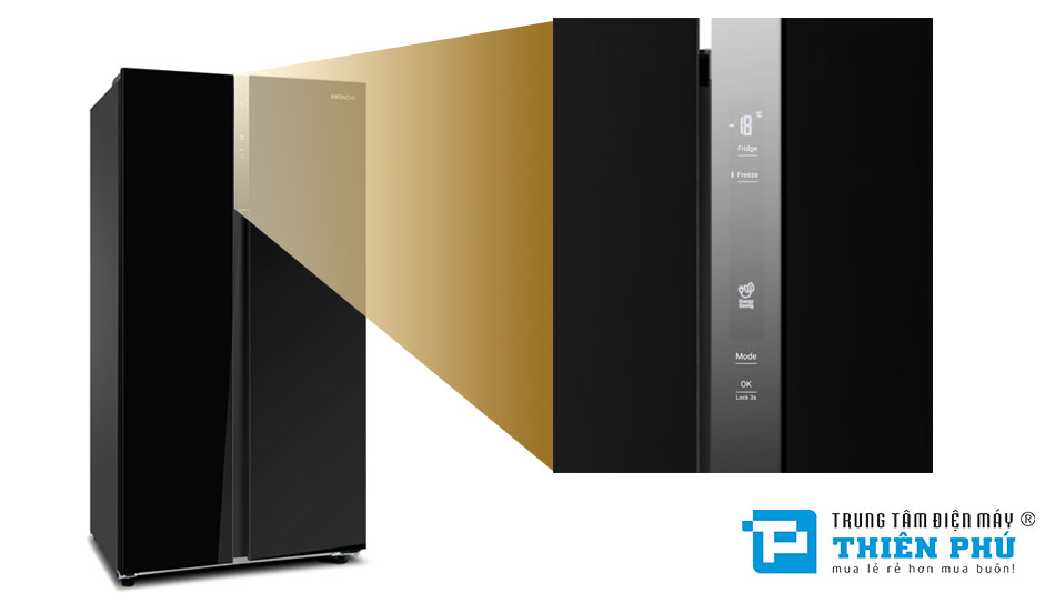 Tủ Lạnh Hitachi Side By Side Inverter 525 Lít HRSN9552DGBVN