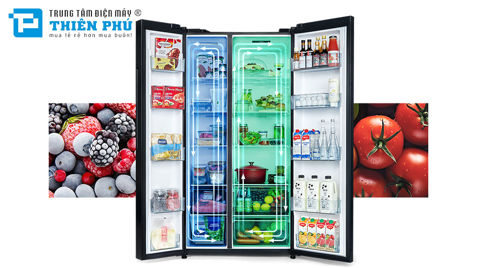 Tủ Lạnh Hitachi Side By Side Inverter 656 Lít HRSN9713ESMGWVN
