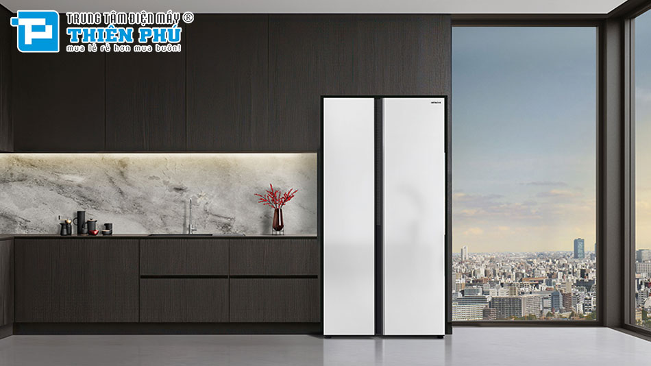 Tủ Lạnh Hitachi Side By Side Inverter 656 Lít HRSN9713ESMGWVN