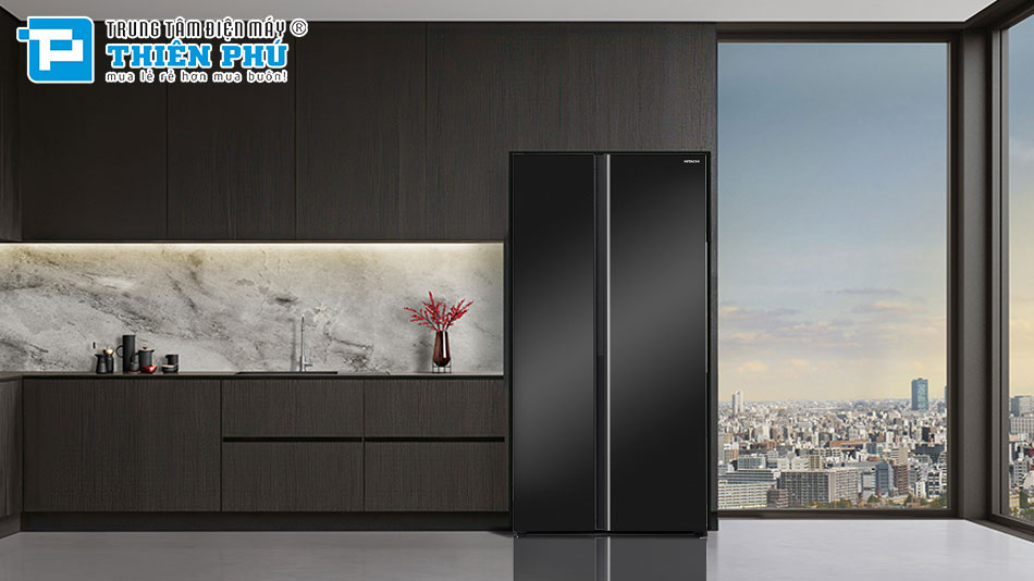 Tủ Lạnh Hitachi Side By Side Inverter 656 Lít HRSN9713ESUVN