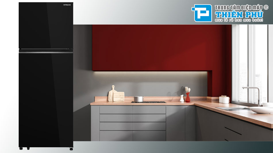 Tủ Lạnh Hitachi Inverter 2 Cánh 409 Lít HRTN6443SAGBKVN