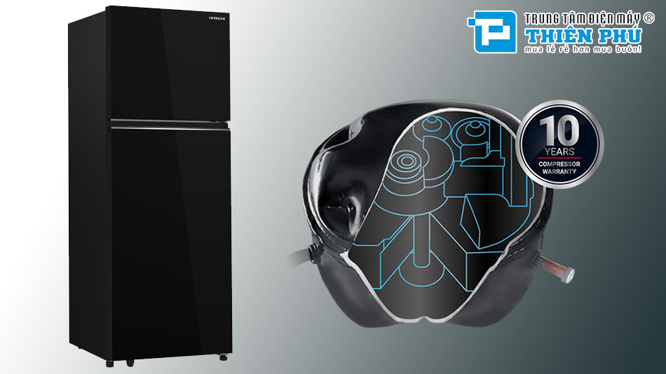 Tủ Lạnh Hitachi Inverter 2 Cánh 409 Lít HRTN6443SAGBKVN