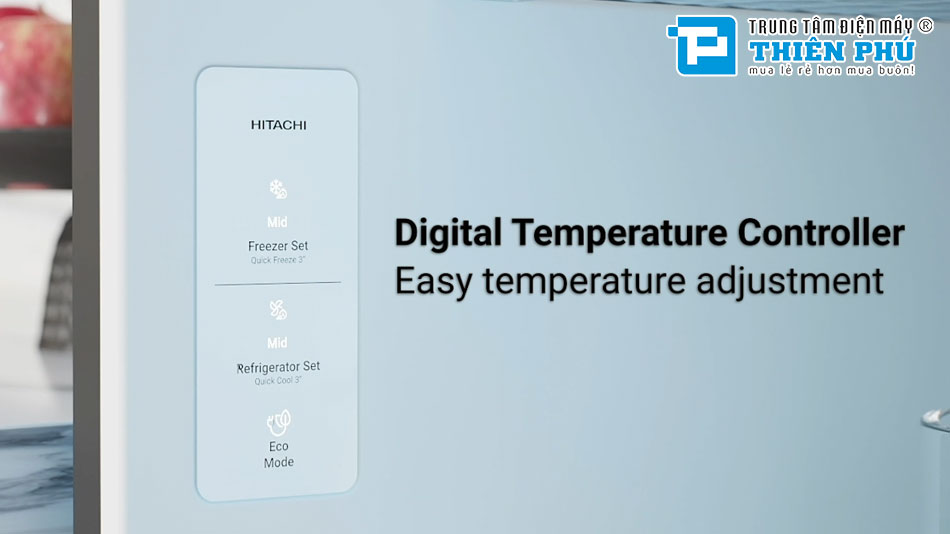 Tủ Lạnh Hitachi Inverter 2 Cánh 409 Lít HRTN6443SAMGWVN