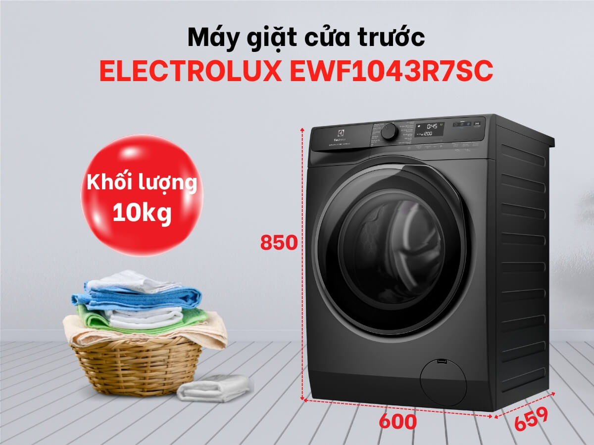 Review máy giặt Electrolux 10kg EWF1043R7SC có gì nổi bật? 