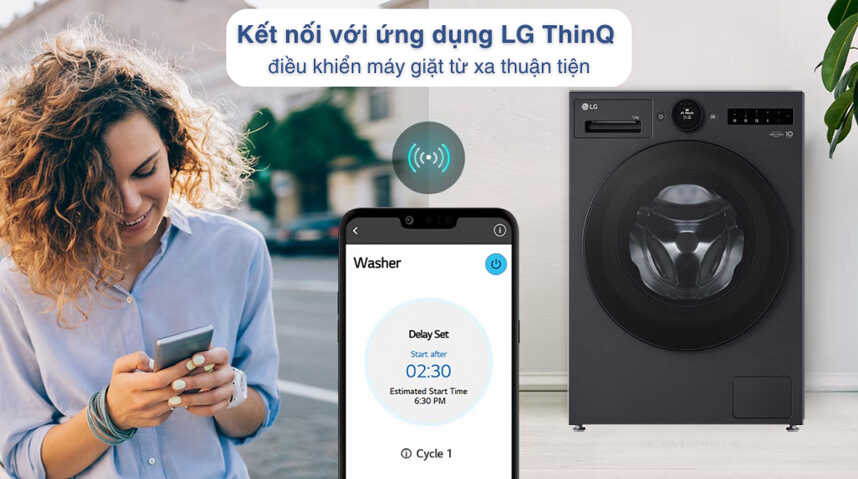 Tại sao máy giặt LG 12kg FX1412S3K điều khiển từ xa – giặt thông minh – tự động tối ưu