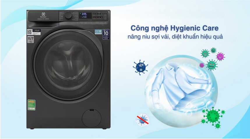 Tại sao máy giặt sấy Electrolux 11kg sấy 7kg EWW1143R7SC là lựa chọn tối ưu cho gia đình?
