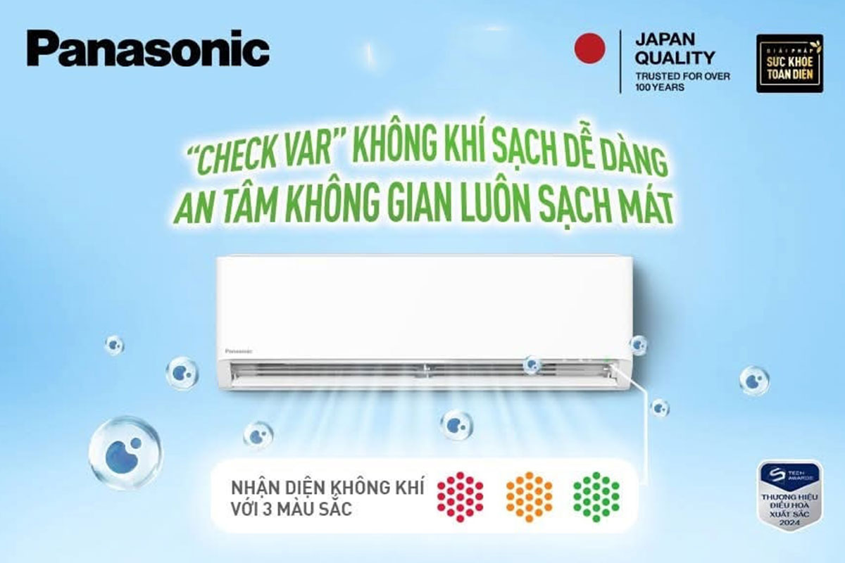 Điều hòa Panasonic CS-XU24BKH-8, hít thở không khí chuẩn sạch với Nanoe-X thế hệ 3