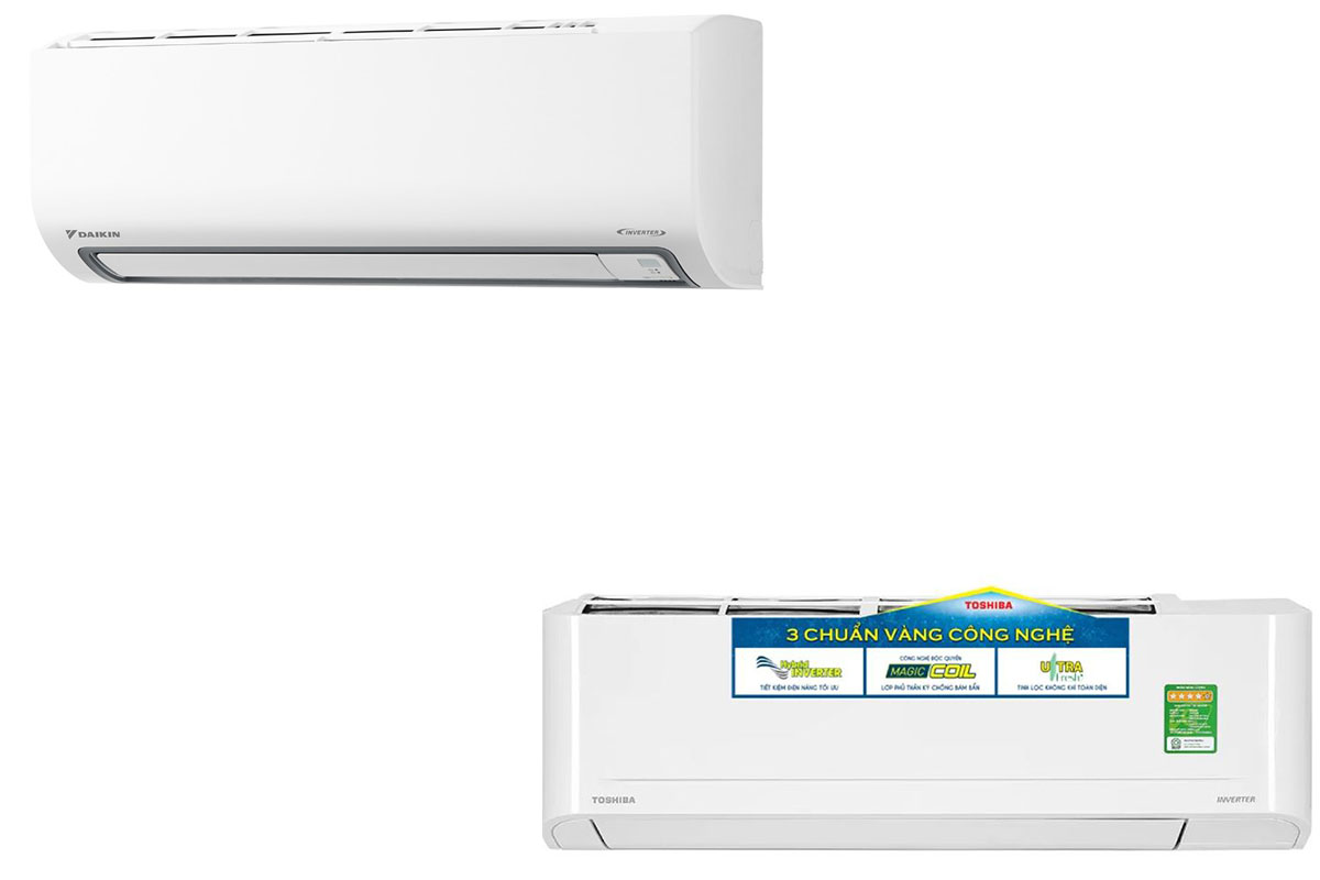 So sánh nên dùng điều hòa Daikin FTKB25ZVMV hay Toshiba RAS-H10S4KCV2G-V?