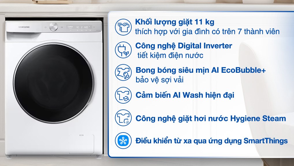 Top 4 máy giặt Samsung giá rẻ 2025: Sạch sâu, bền bỉ và thông minh