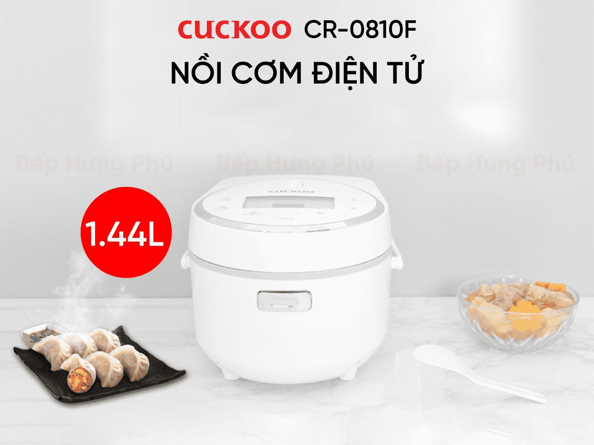 Nồi cơm điện tử Cuckoo CR-0810F 1.44 Lít nấu cơm ngon chuẩn Hàn Quốc
