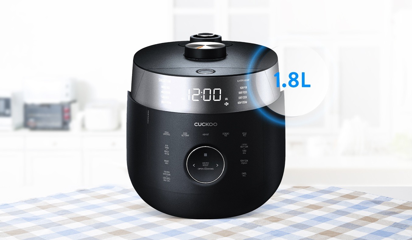 Trải nghiệm nấu cơm ngon chuẩn vị với nồi cơm điện cao tần Cuckoo CRP-LHTR1009