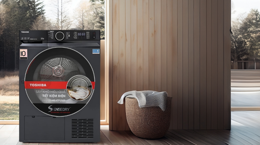 Máy sấy quần áo Toshiba 10Kg TD-BP110GHV(MG) tiện nghi và hiện đại hàng đầu