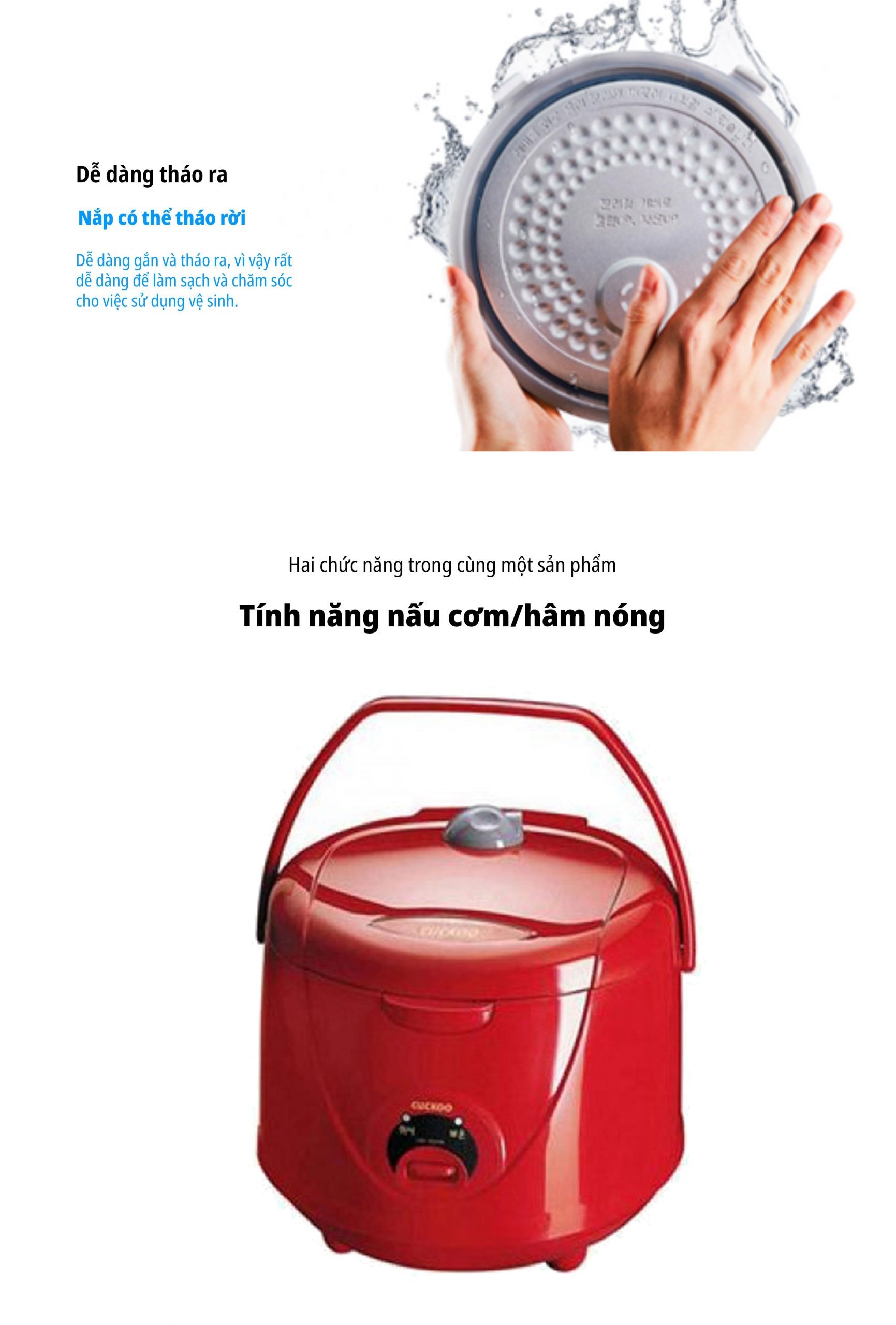 Review nồi cơm điện Cuckoo CR-1021R 1.8 Lít: công suất mạnh mẽ, cơm tơi ngon mỗi ngày