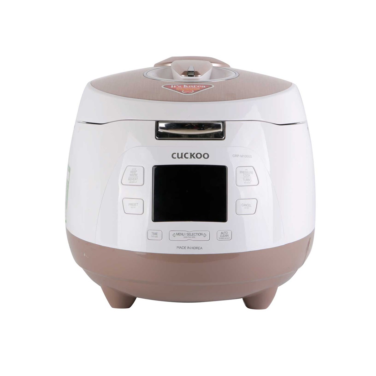 Nồi cơm áp suất điện tử Cuckoo CRP-M1000S 1.8 Lít Trắng – Hồng giải pháp nấu cơm nhanh, ngon và tiện nghi cho mọi gia đình