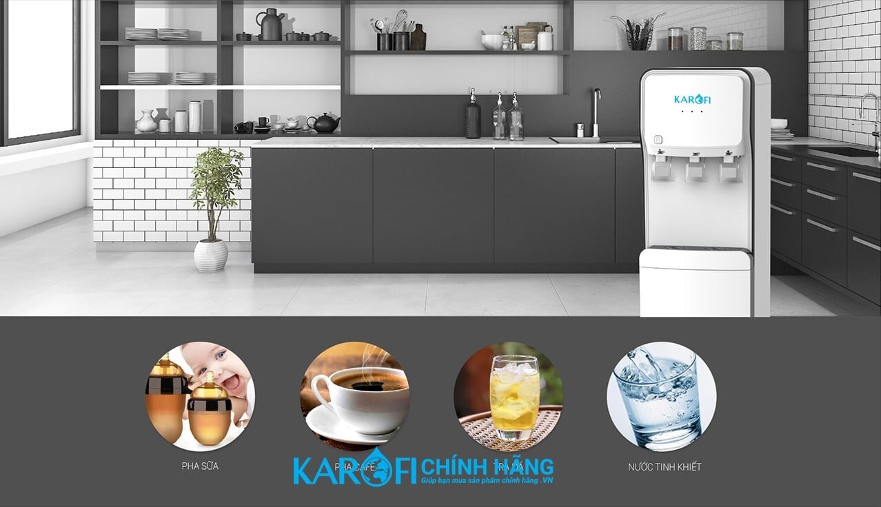 Đánh giá cây nước nóng lạnh Karofi HC18 thiết kế đẹp, công nghệ ổn định