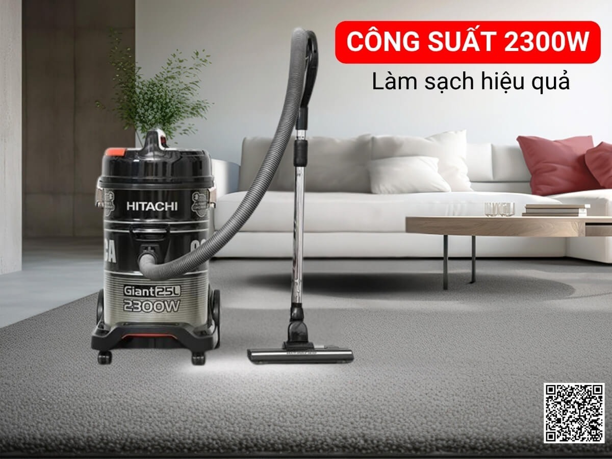 Máy hút bụi Hitachi CV-995HCA sức mạnh công nghệ giúp làm sạch mọi không gian