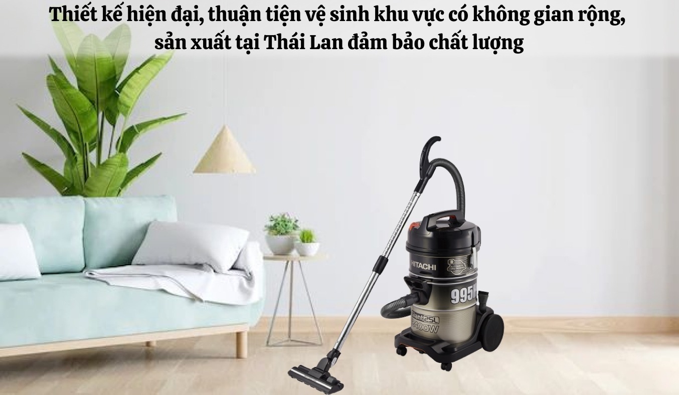 Máy hút bụi Hitachi CV-995HCA sức mạnh công nghệ giúp làm sạch mọi không gian